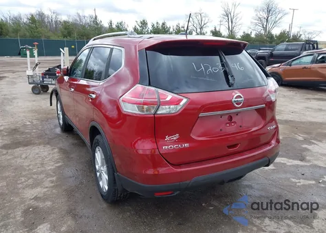2016 Nissan Rogue Sv из США, поврежденный, VIN KNMAT2MV9GP730861